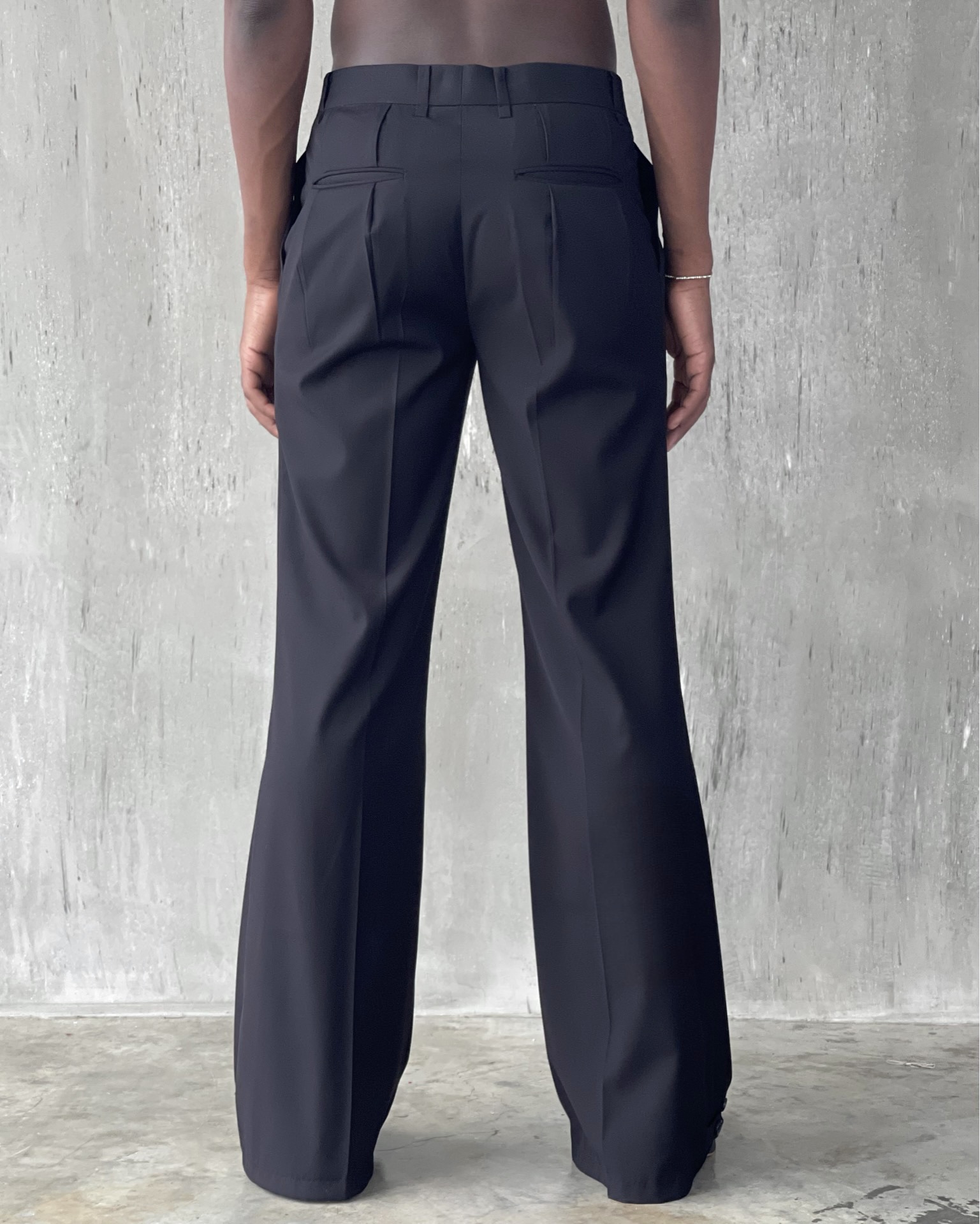 SS24 WIDE LEG TROUSERS MAX WITH DETACHABLE SKIRT -